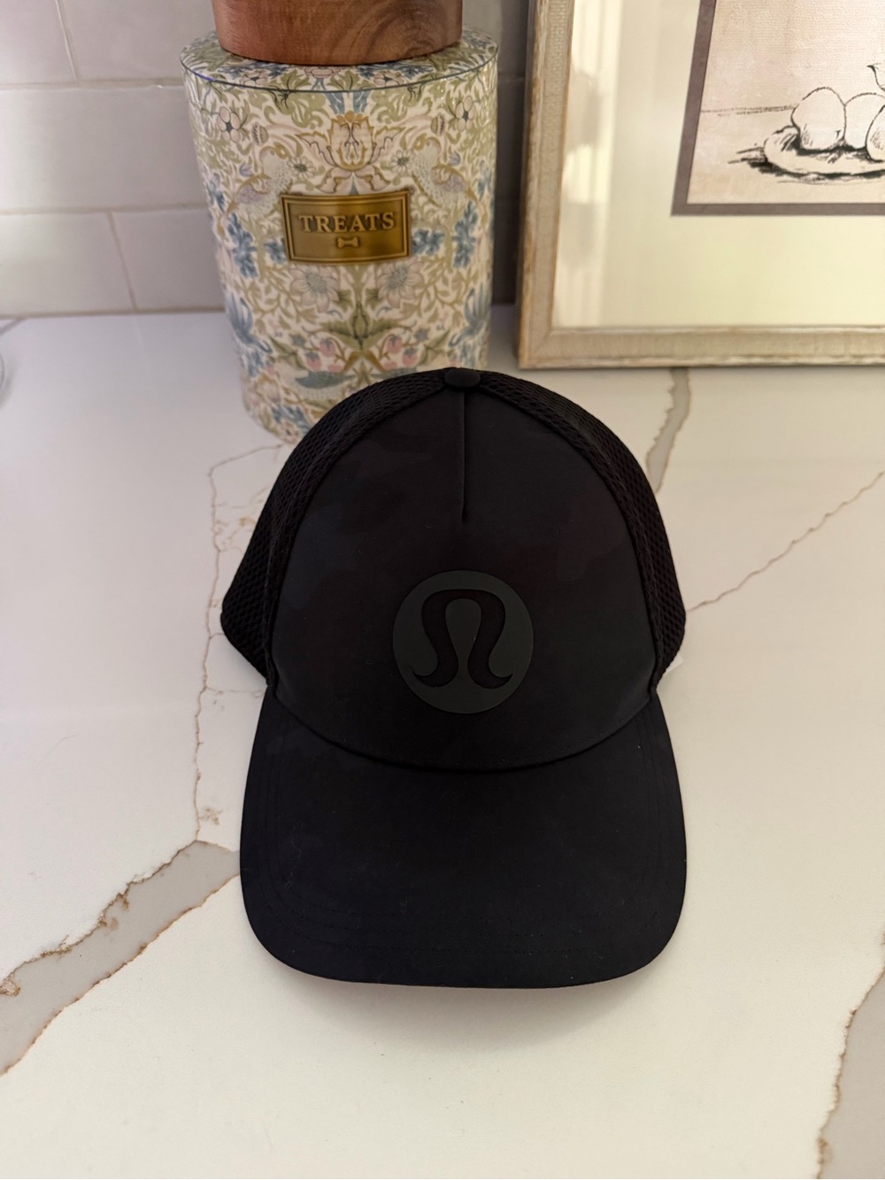 Lululemon Black Trucker Hat
